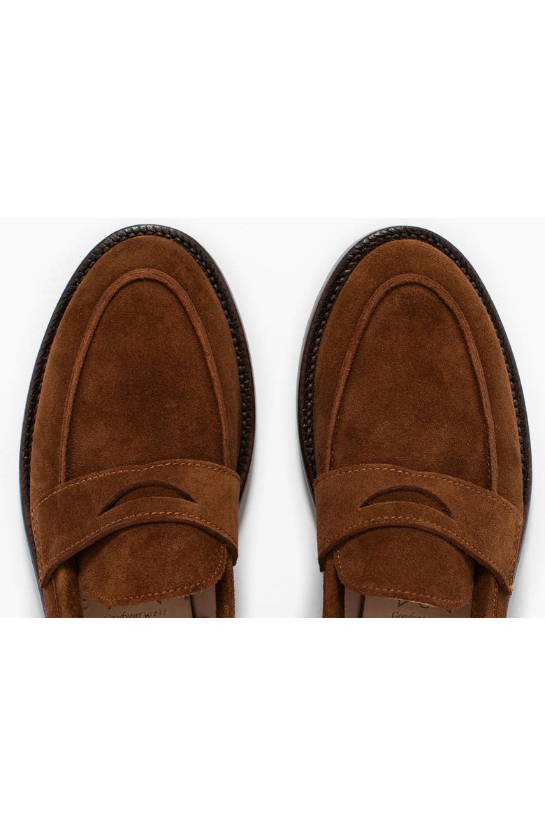 Grant Stone Clara Penny Loafer, Alternate, color, Bourbon Suede