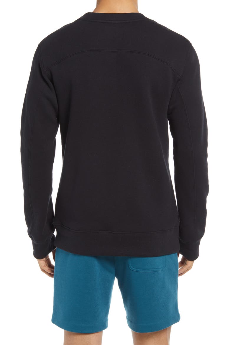 Men's Base Sweatshirt, Alternate, color, BLACK