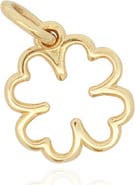 The Lovery Fine Jewelry Mini Gold Clover Charm
