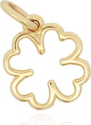 The Lovery Fine Jewelry Mini Gold Clover Charm