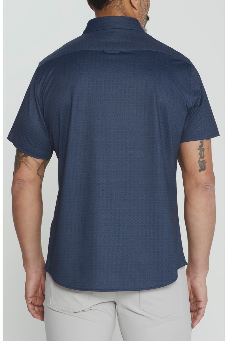 Puente Performance Geometric Short Sleeve Shirt, Alternate, color, NAVY