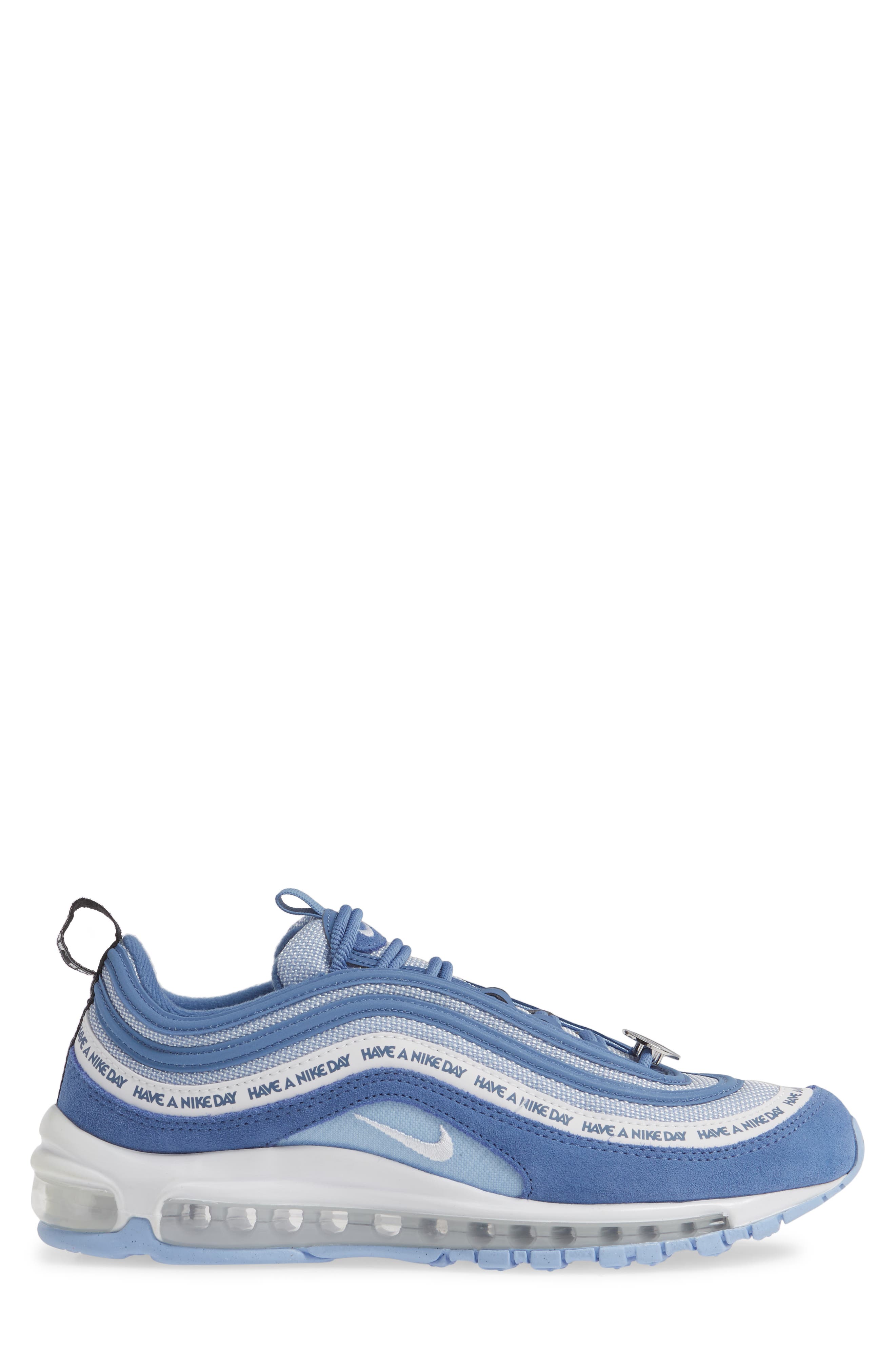 Air Max 97 Have a Nike Day Sneaker, Alternate, color, INDIGO STORM/ WHITE/ ALUMINUM