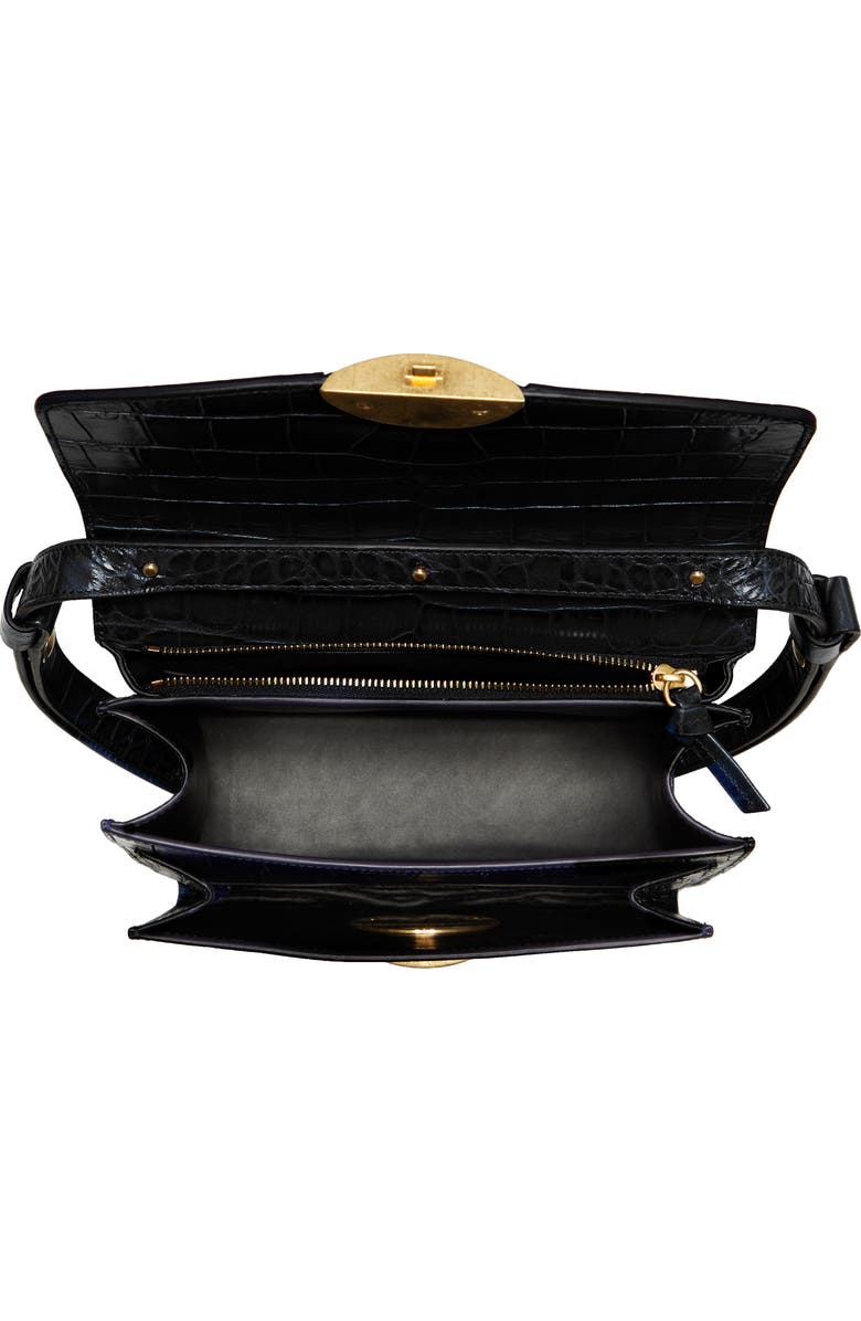 Proenza Schouler Dia Croc Embossed Leather Bag, Alternate, color,