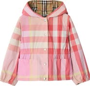 Burberry Reversible Check Nylon Hooded Jacket