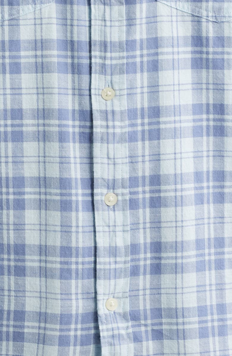 vineyard vines Hummock Pond Regular Fit Plaid Cotton Button-Up Shirt, Alternate, color, Ice Water