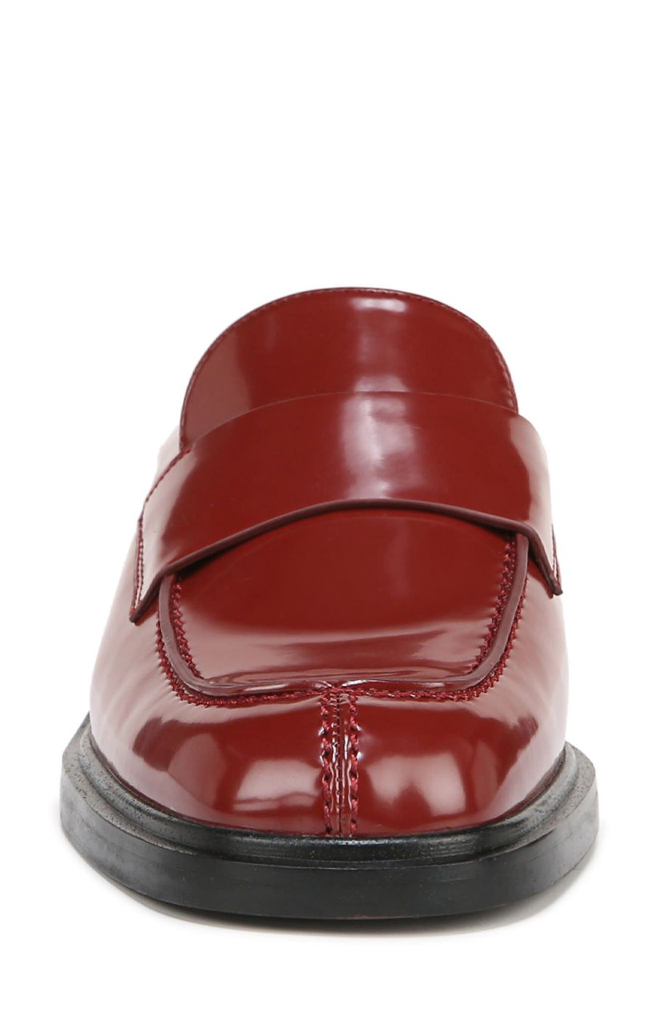 Georgie Square Toe Mule, Alternate, color, CLARET