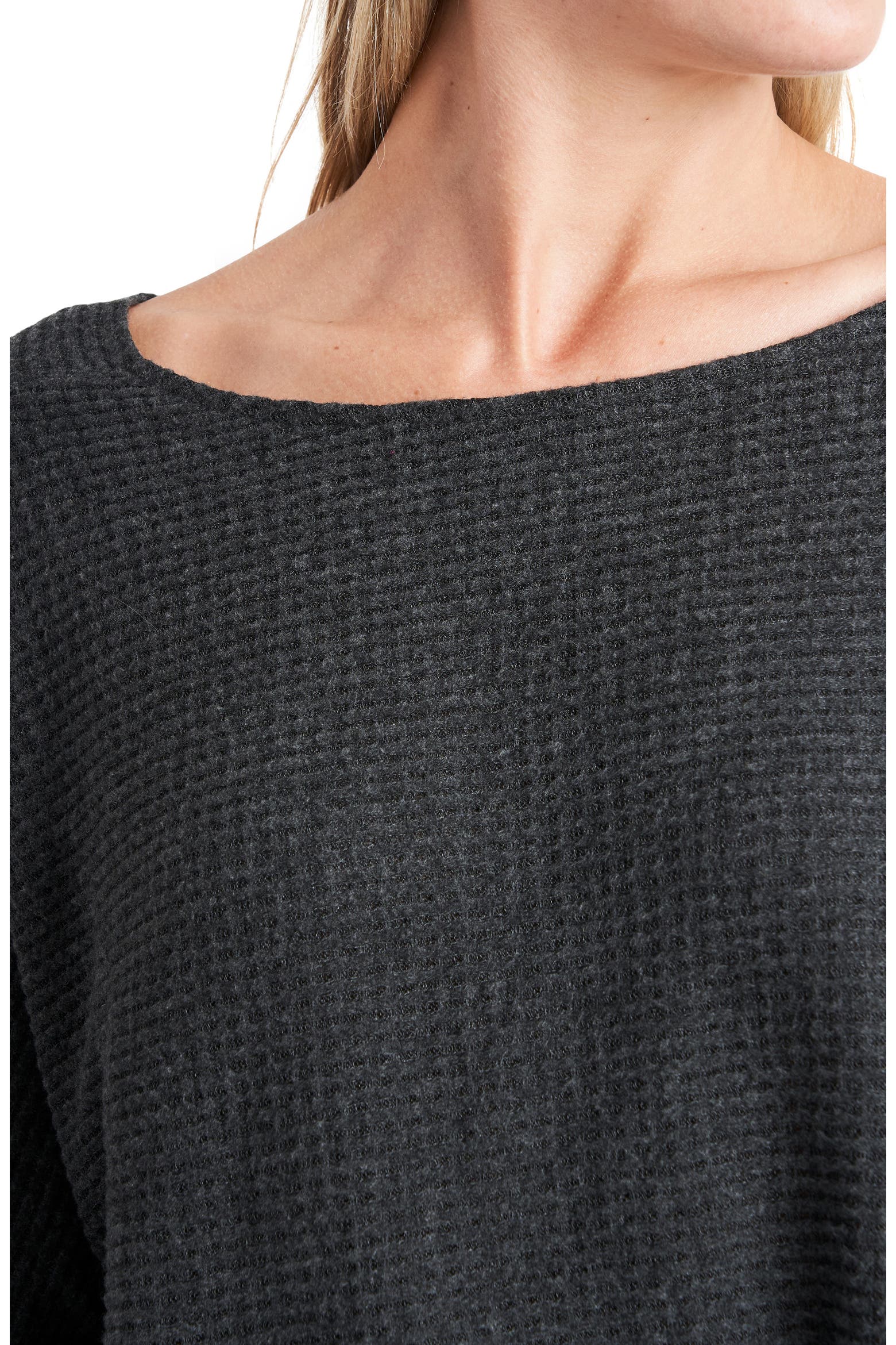 40 Knots Rope 1.STATE Knot Back Waffle Knit Top (Women) | Nordstromrack