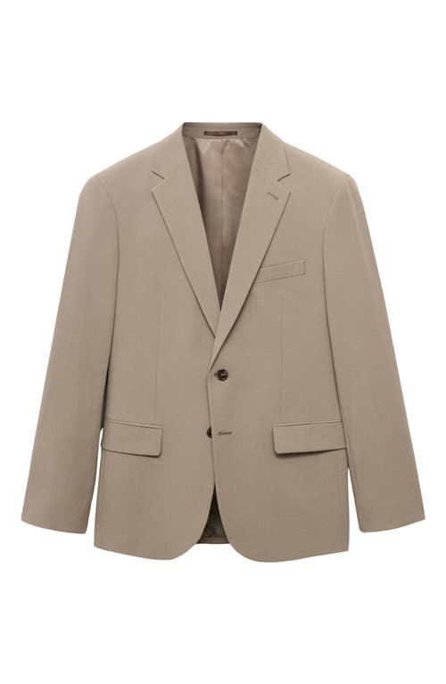 Mango Slim Fit Suit Blazer In Brown