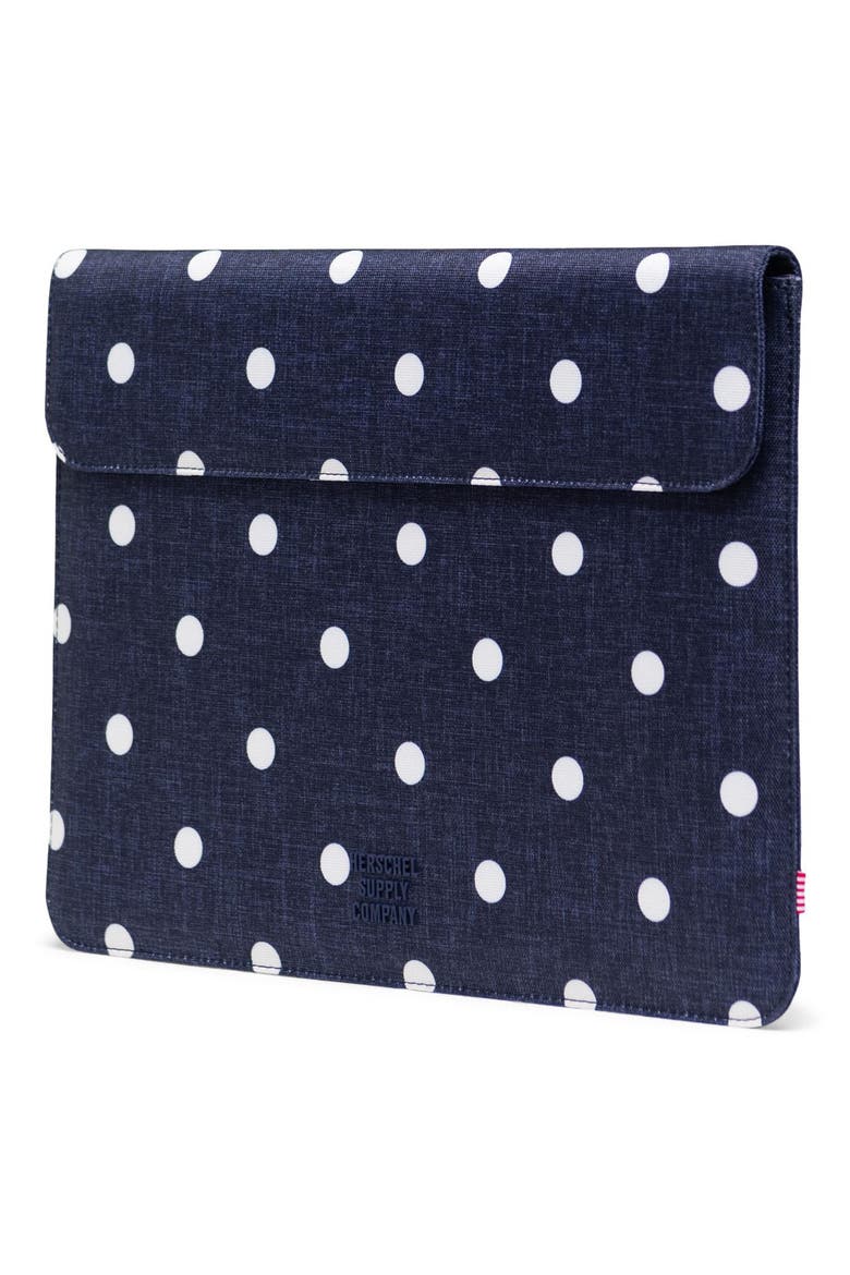 Spokane 15-Inch MacBook Pro Canvas Sleeve, Alternate, color, POLKA DOT CROSSHATCH PEACOAT