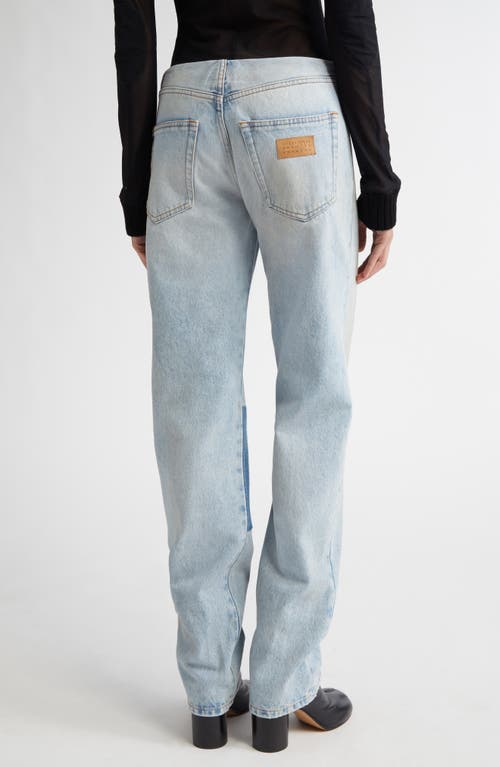 Shop Mm6 Maison Margiela Patchwork Jeans In Medium Blue