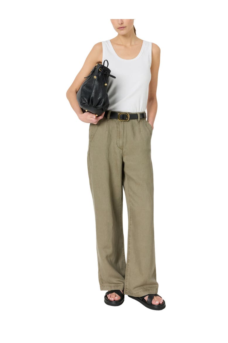 Azilia Wide Leg Pants, Alternate, color, Khaki Green