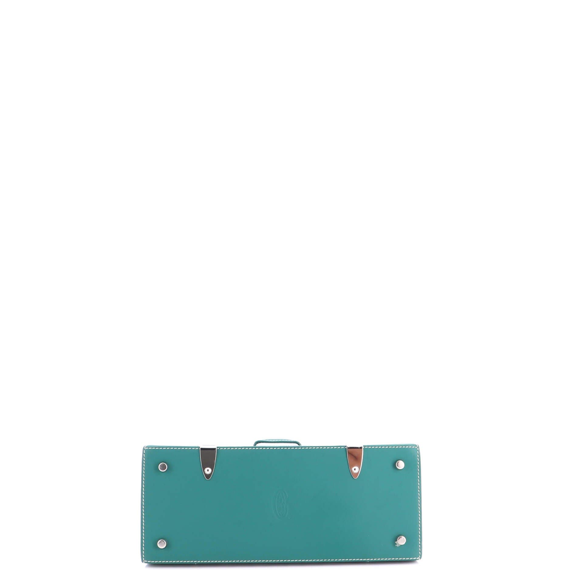Saigon Top Handle Bag Coated Canvas with Leather PM, Alternate, color, Green