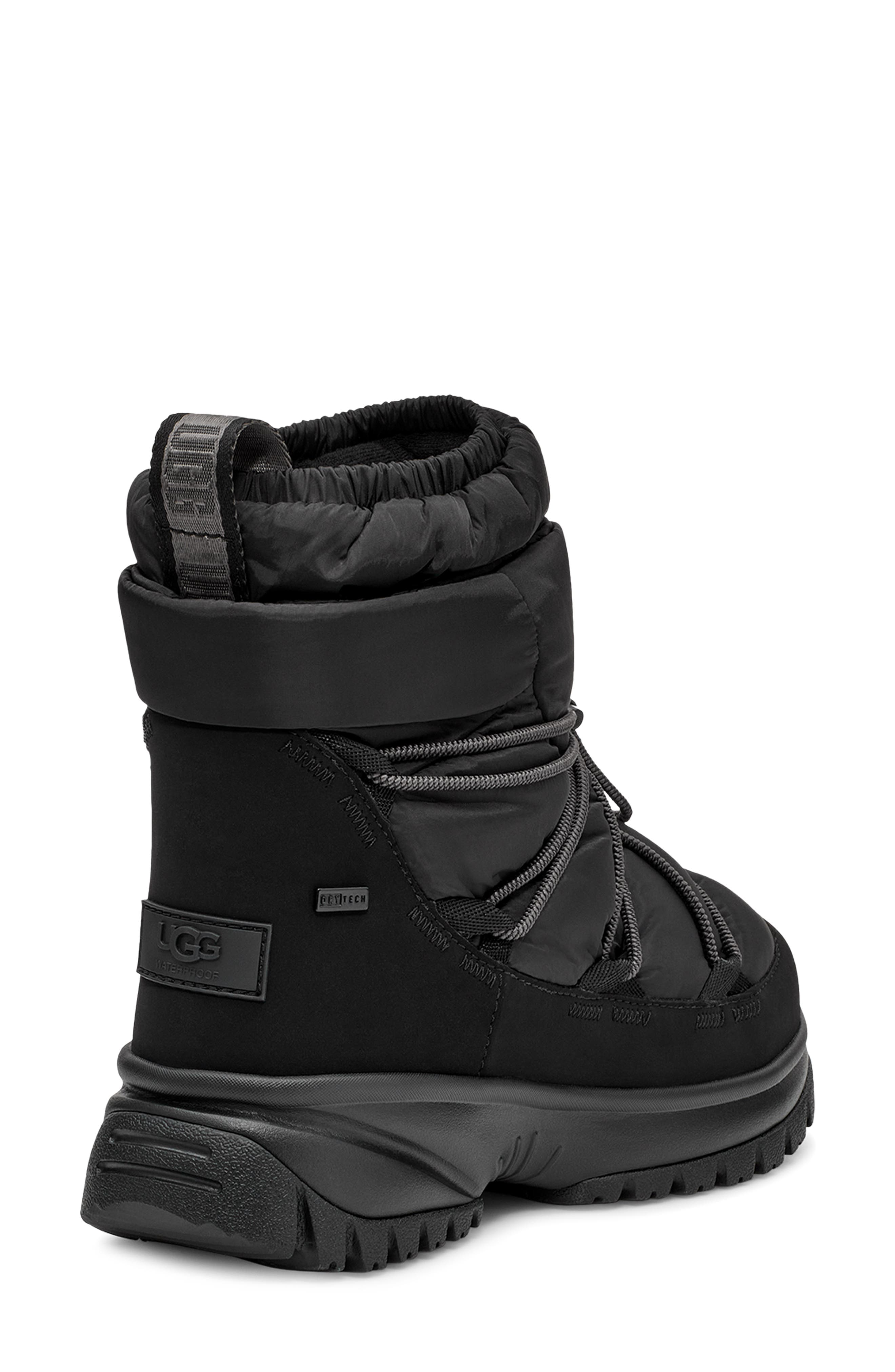 UGG<sup>®</sup> Yose Genuine Shearling Lined Mid Puffer Boot, Alternate, color, 