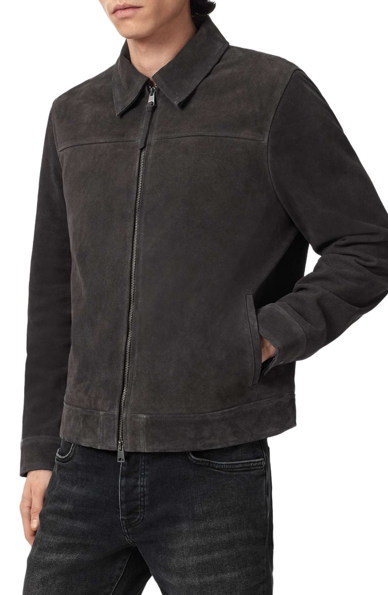 AllSaints Rhone Suede Jacket — фото 5