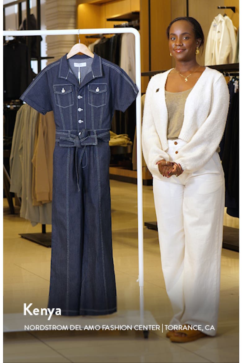 Short Sleeve Denim Jumpsuit video