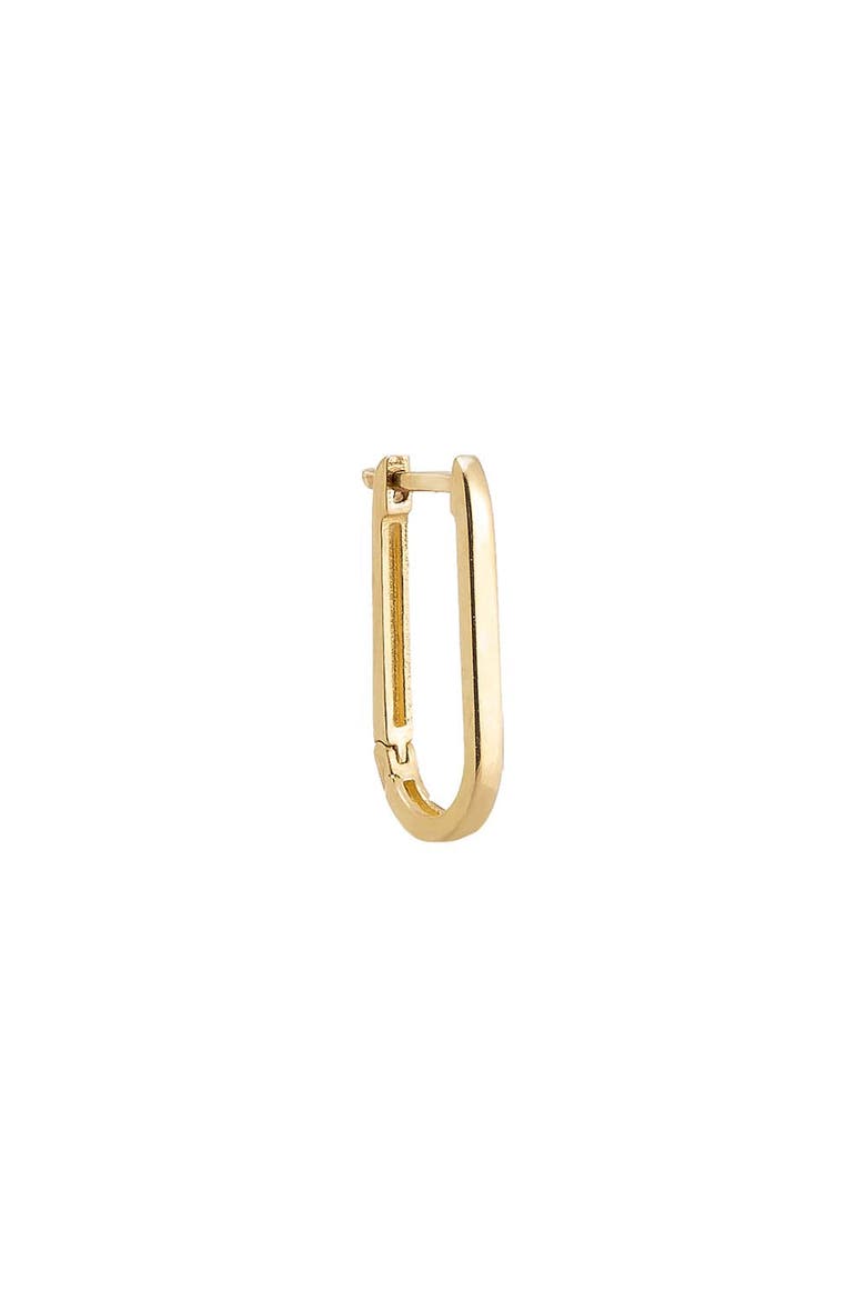 Solid Thin U-Shape Huggie Earring 14K, Alternate, color, 14K Gold