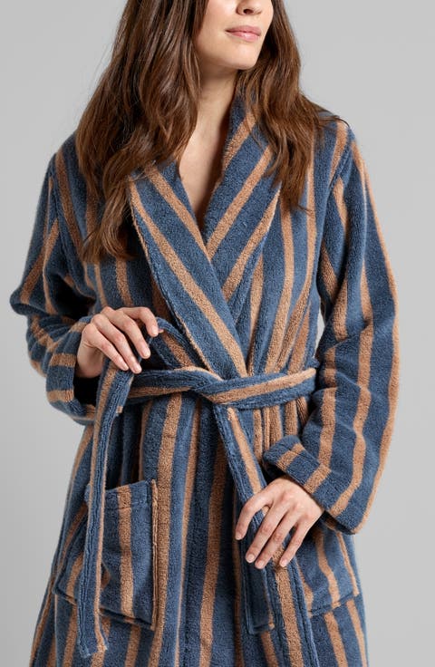 Stripe Terry Cloth Robe