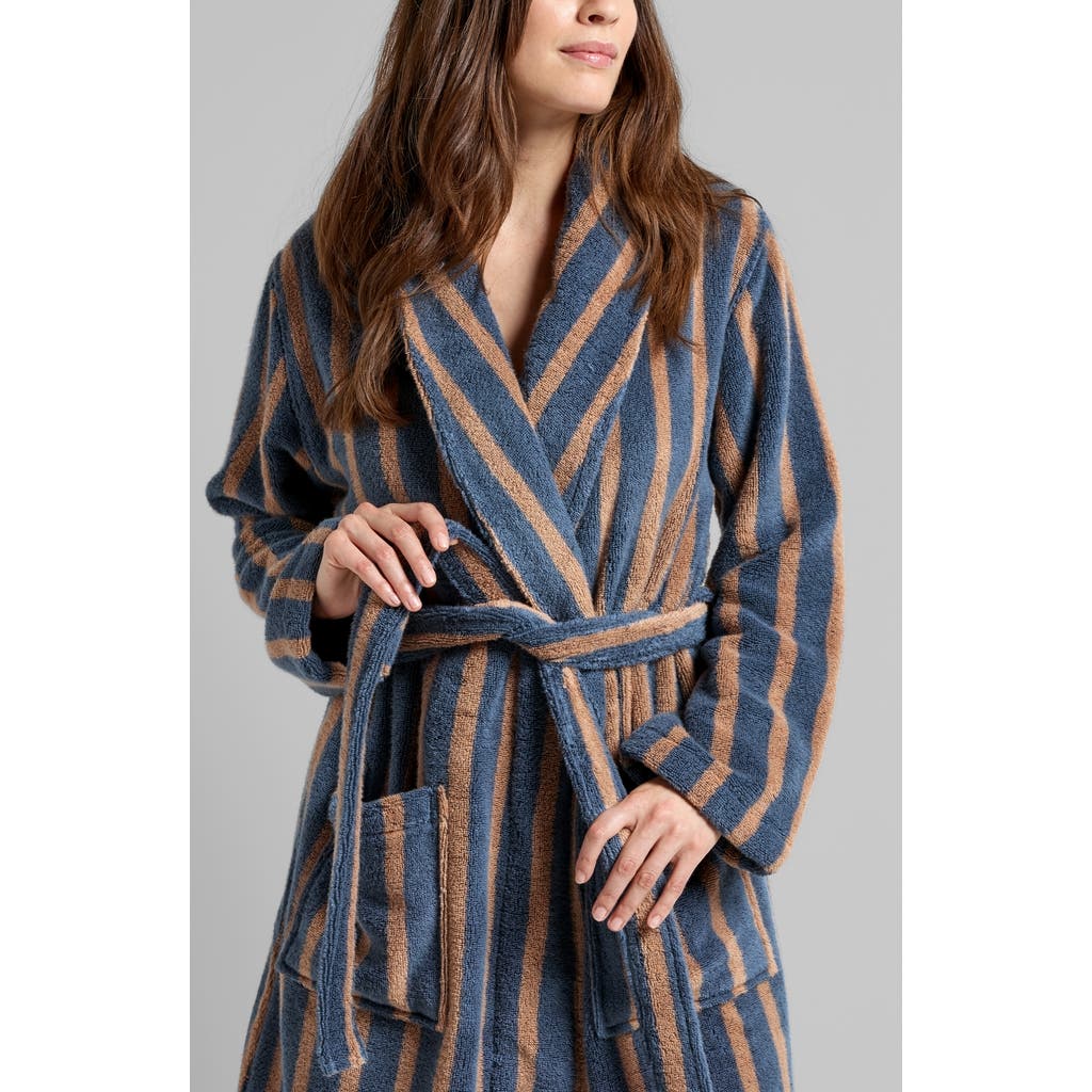 Parachute Stripe Terry Cloth Robe