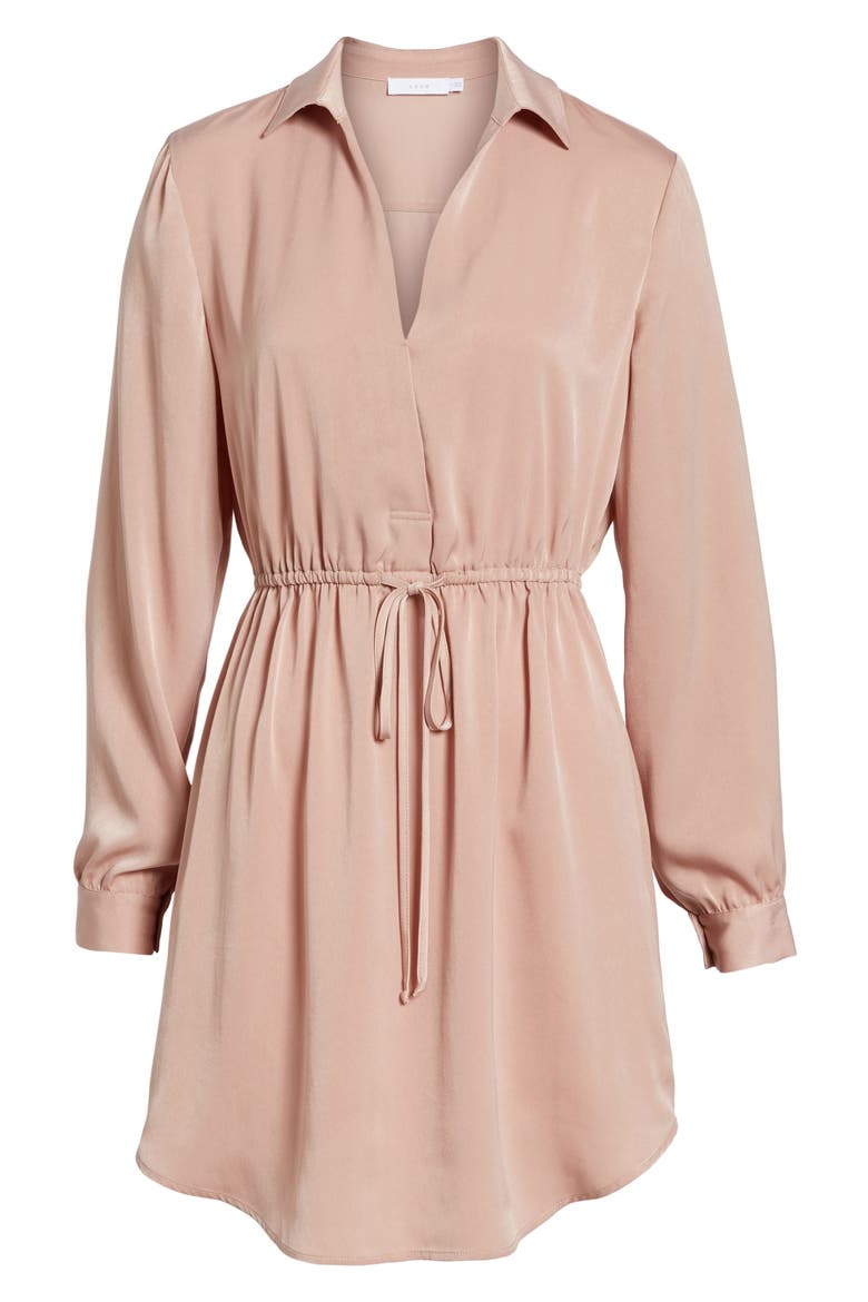 Payton Cinched Waist Dress, Alternate, color, DUSTY PINK