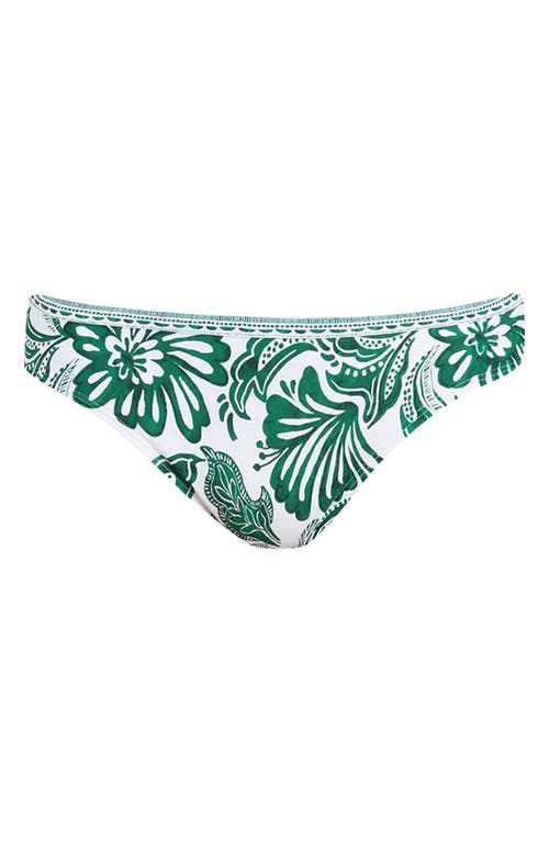 La Blanca Botanical Brocade Bikini Bottoms In Green