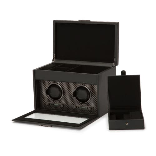 Wolf Axis Double Watch Winder With Storage In Powder Coat