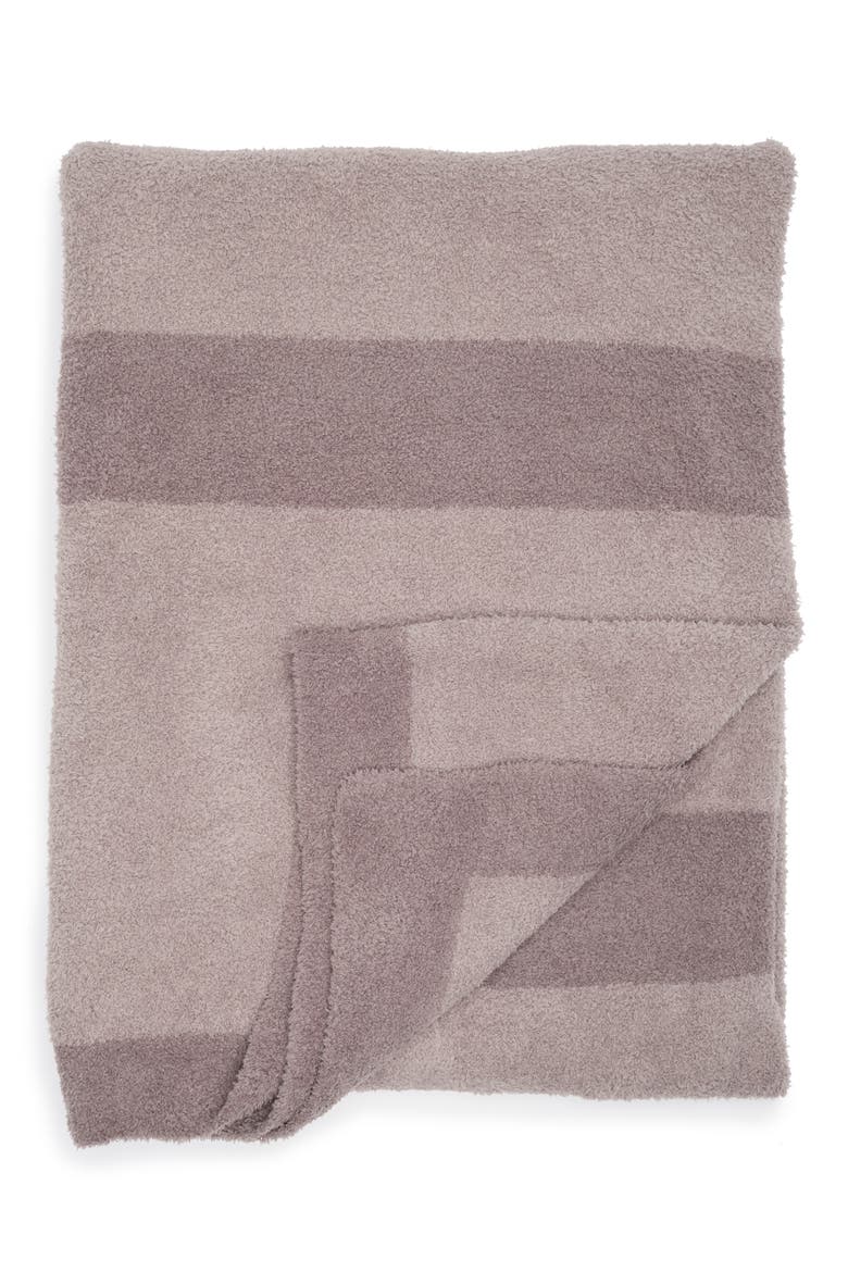 CozyChic® Block Stripe Throw Blanket, Main, color, BEACH ROCK