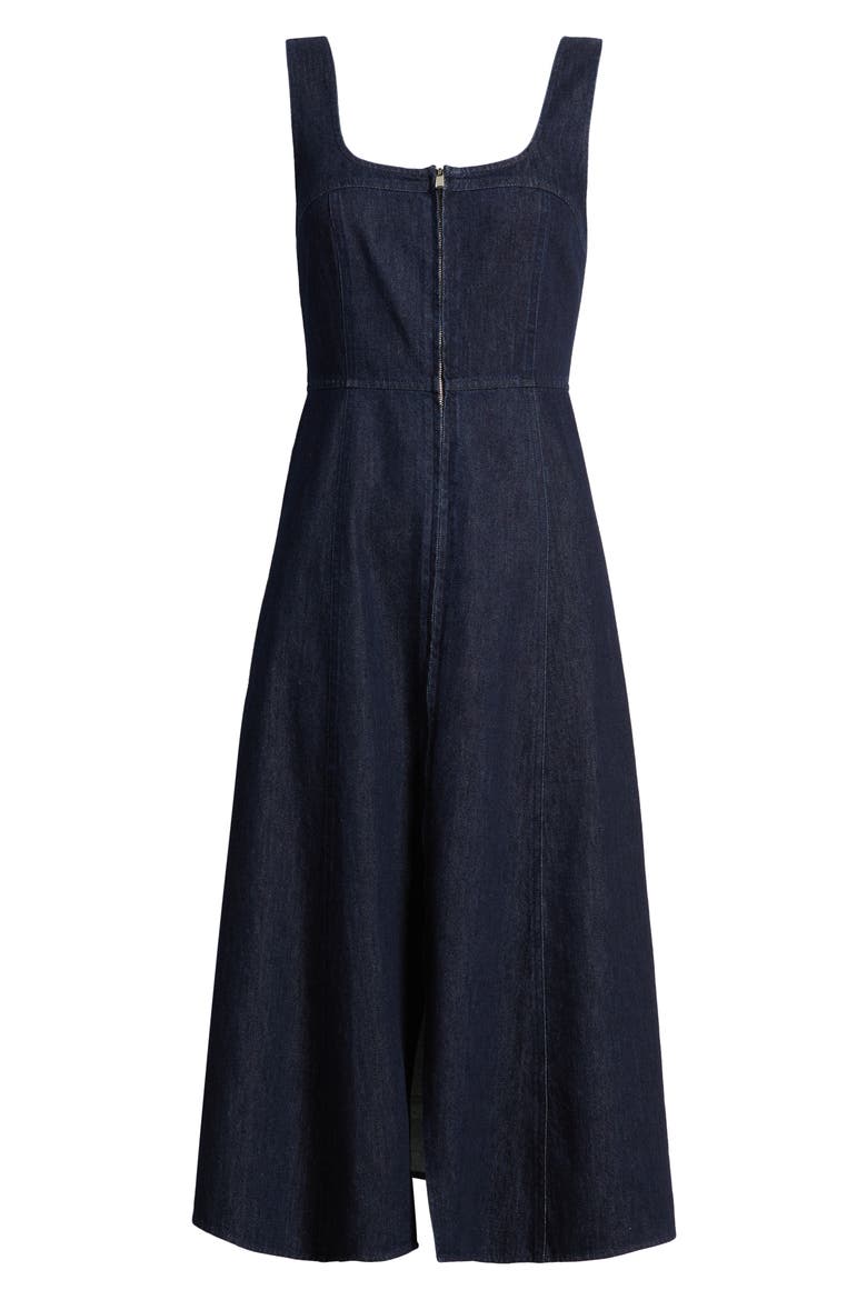 Denim A-Line Dress, Alternate, color, DENIM