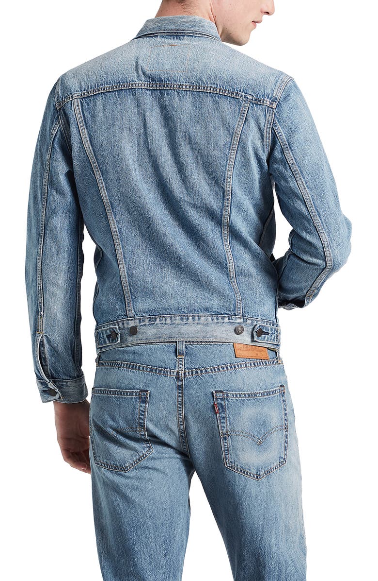 LEVIS PREMIUM Levi's<sup>®</sup> Premium Denim Trucker Jacket, Alternate, color,