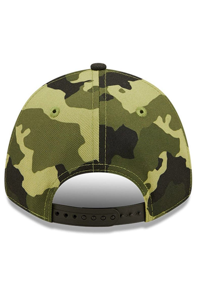 Men's New Era Camo Miami Marlins 2022 Armed Forces Day 9FORTY Snapback Adjustable Hat, Alternate, color, Camo