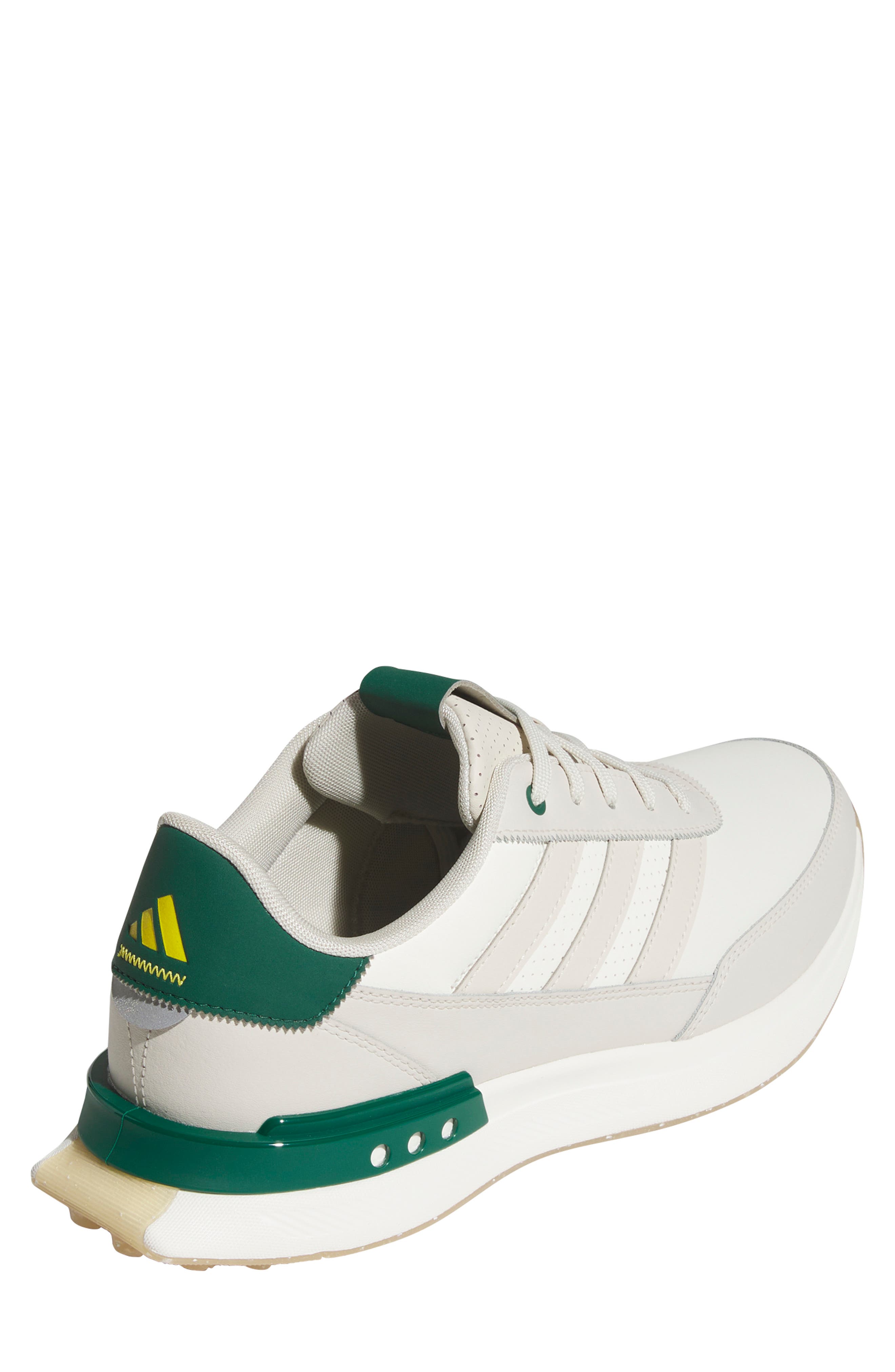 adidas S2G 24 Waterproof Leather Spikeless Golf Shoe, Alternate, color, Owhite/Alu