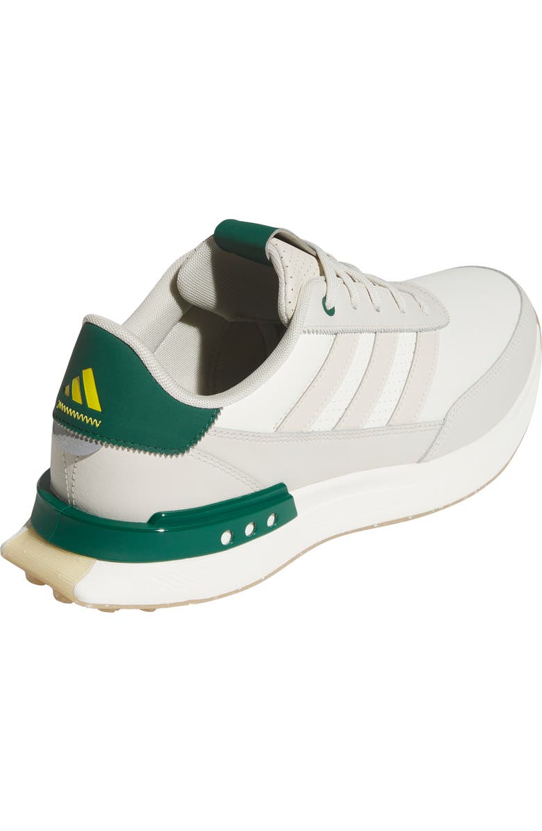 adidas S2G 24 Waterproof Leather Spikeless Golf Shoe, Alternate, color, Owhite/Alu