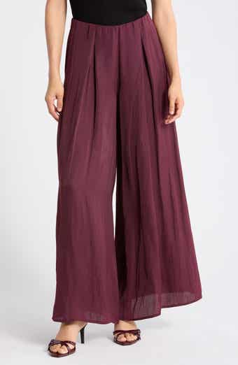 Pleated Wide Leg Pants