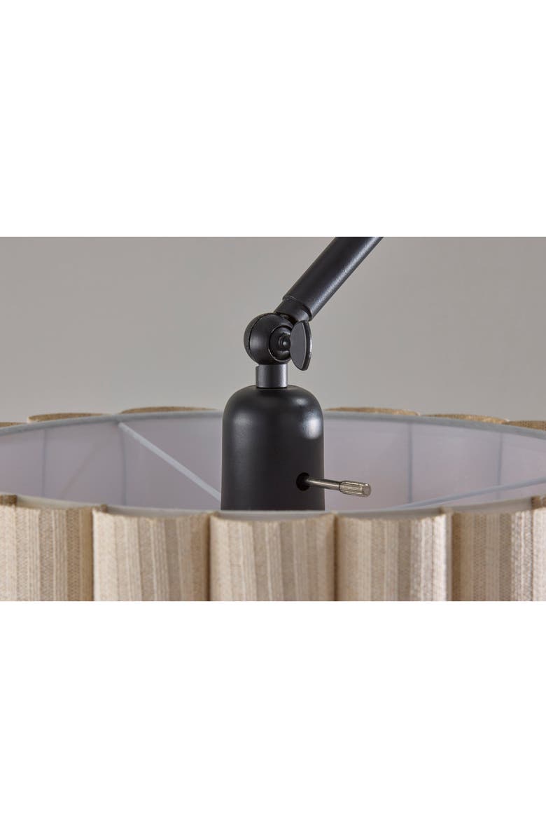 ADESSO LIGHTING Caldwell Shelf Floor Lamp, Alternate, color, Black