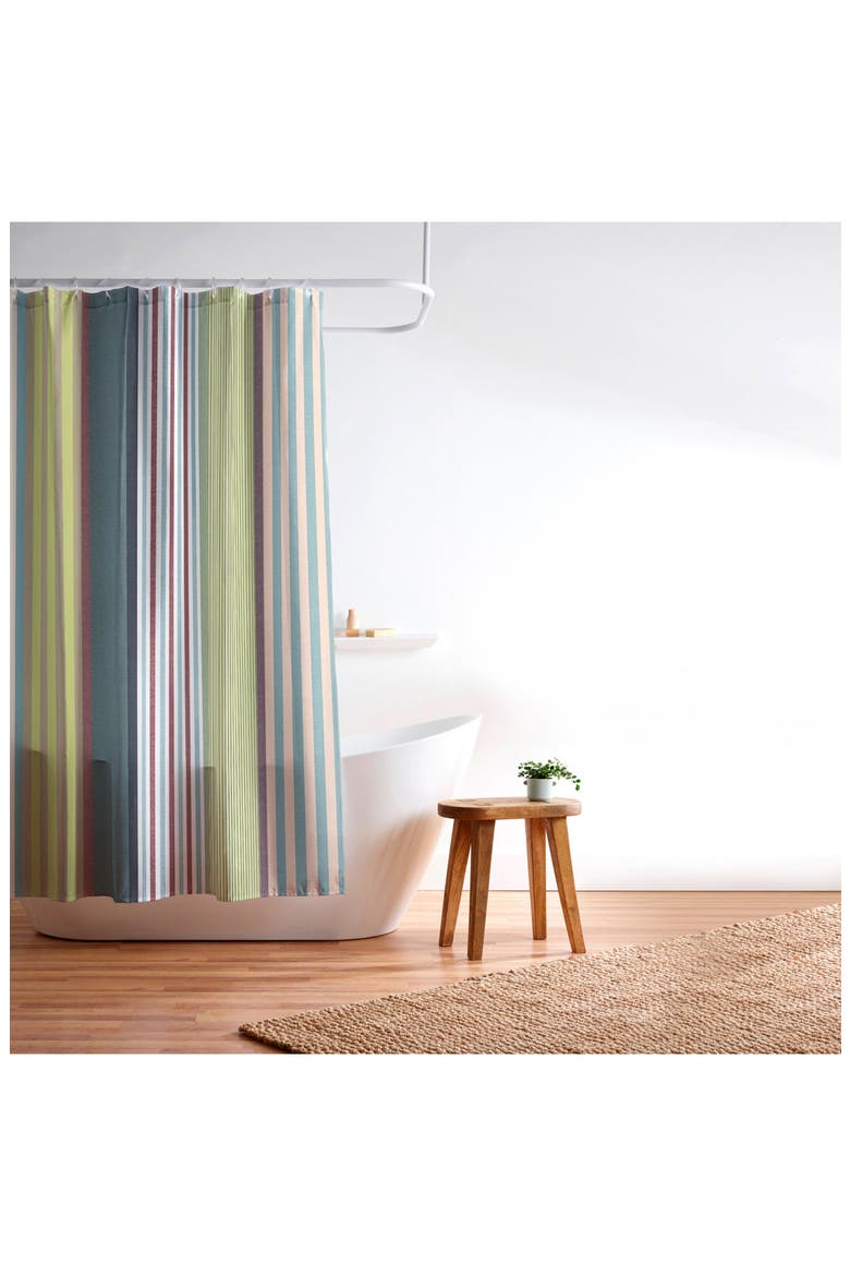 Marta Barragan Camarasa Stripe Shower Curtain, Alternate, color, MULTI