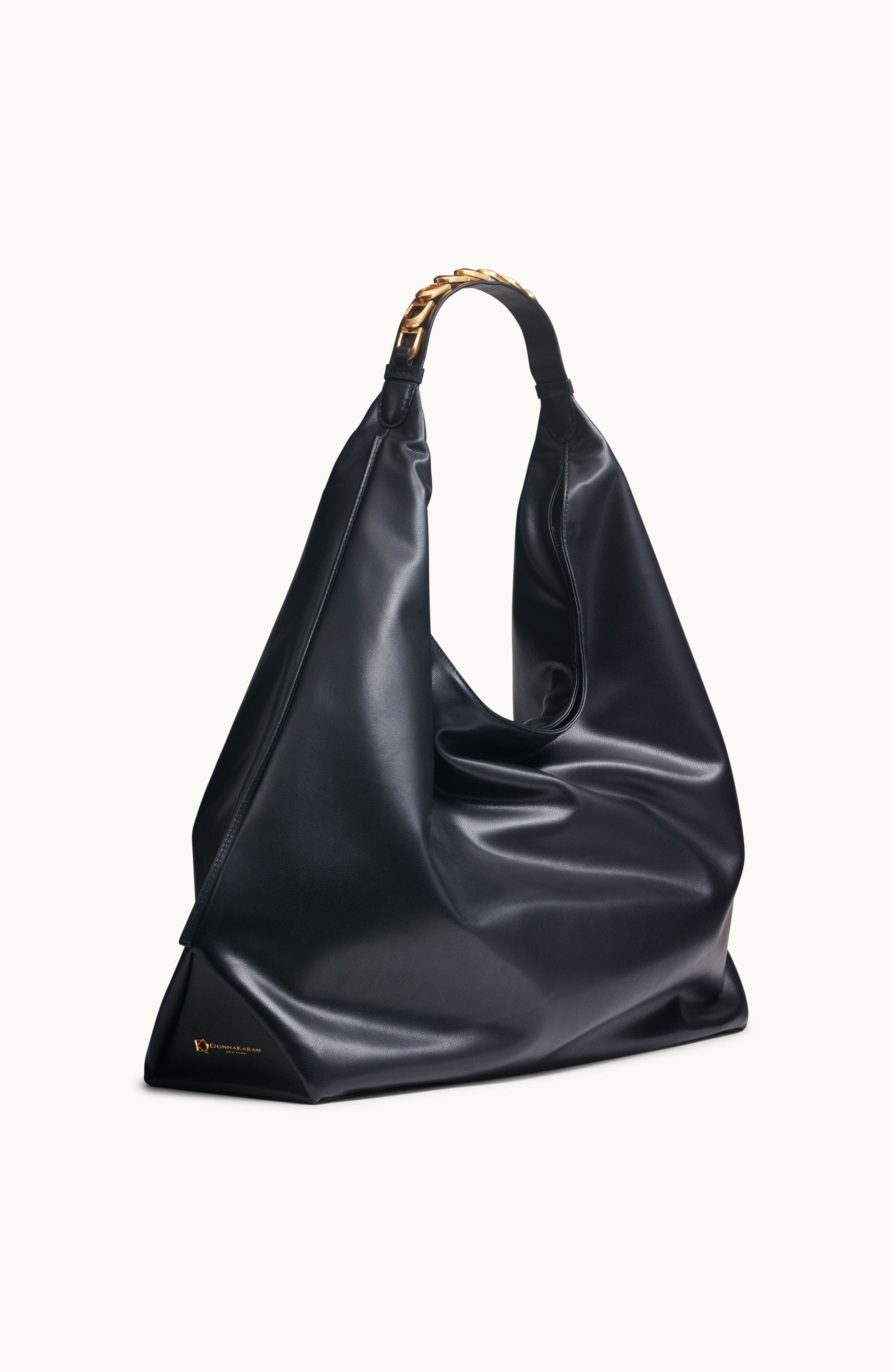 Donna Karan New York Bellmore Large Hobo, Alternate, color, Blk/Gold