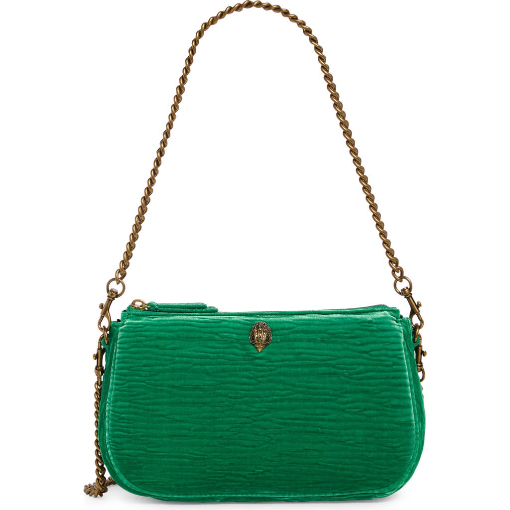 Kurt Geiger London Kew Pouch Crossbody Bag In Green