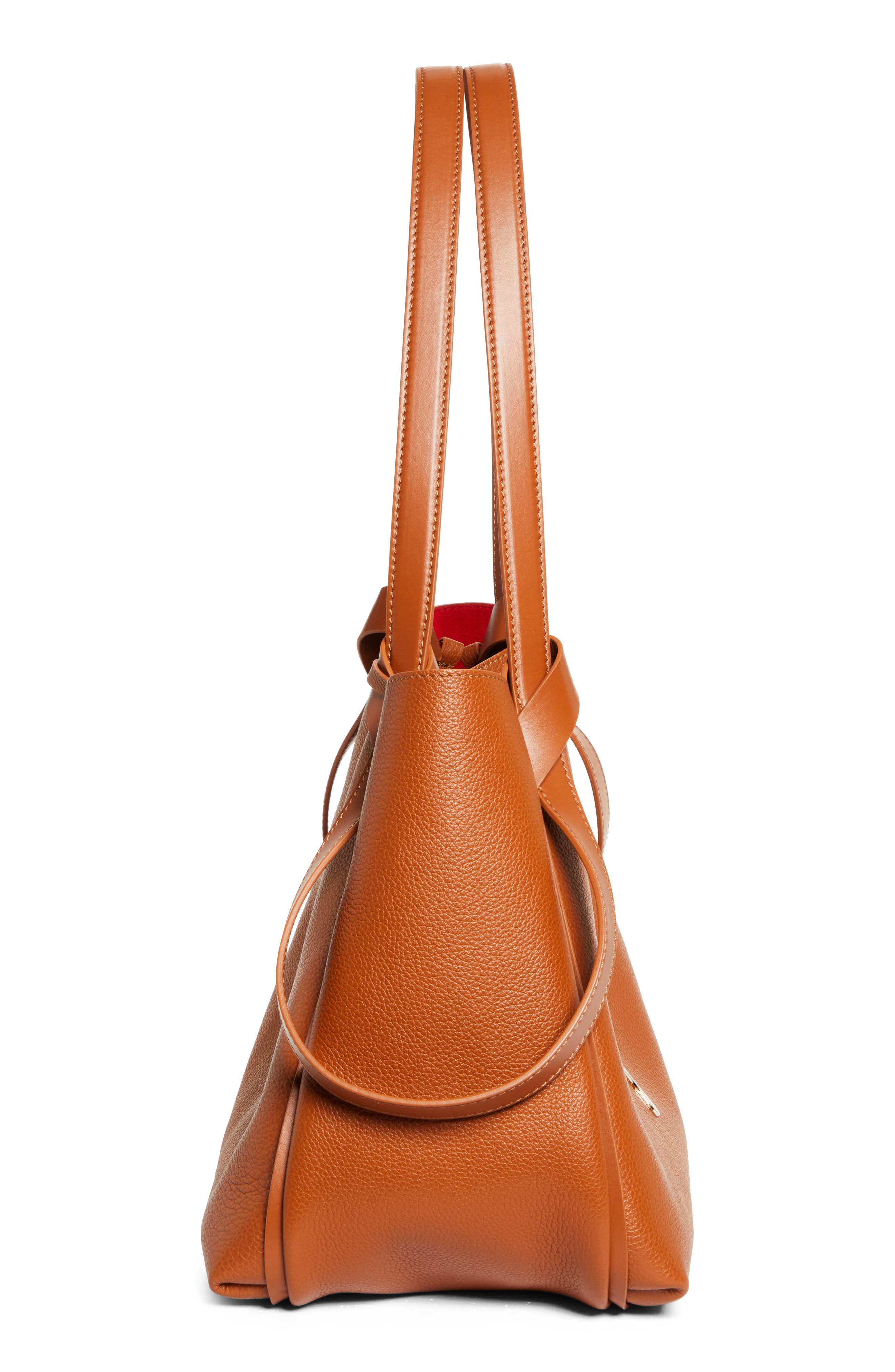 Christian Louboutin Small Bettina Leather Tote, Alternate, color, Bg71 Cuoio