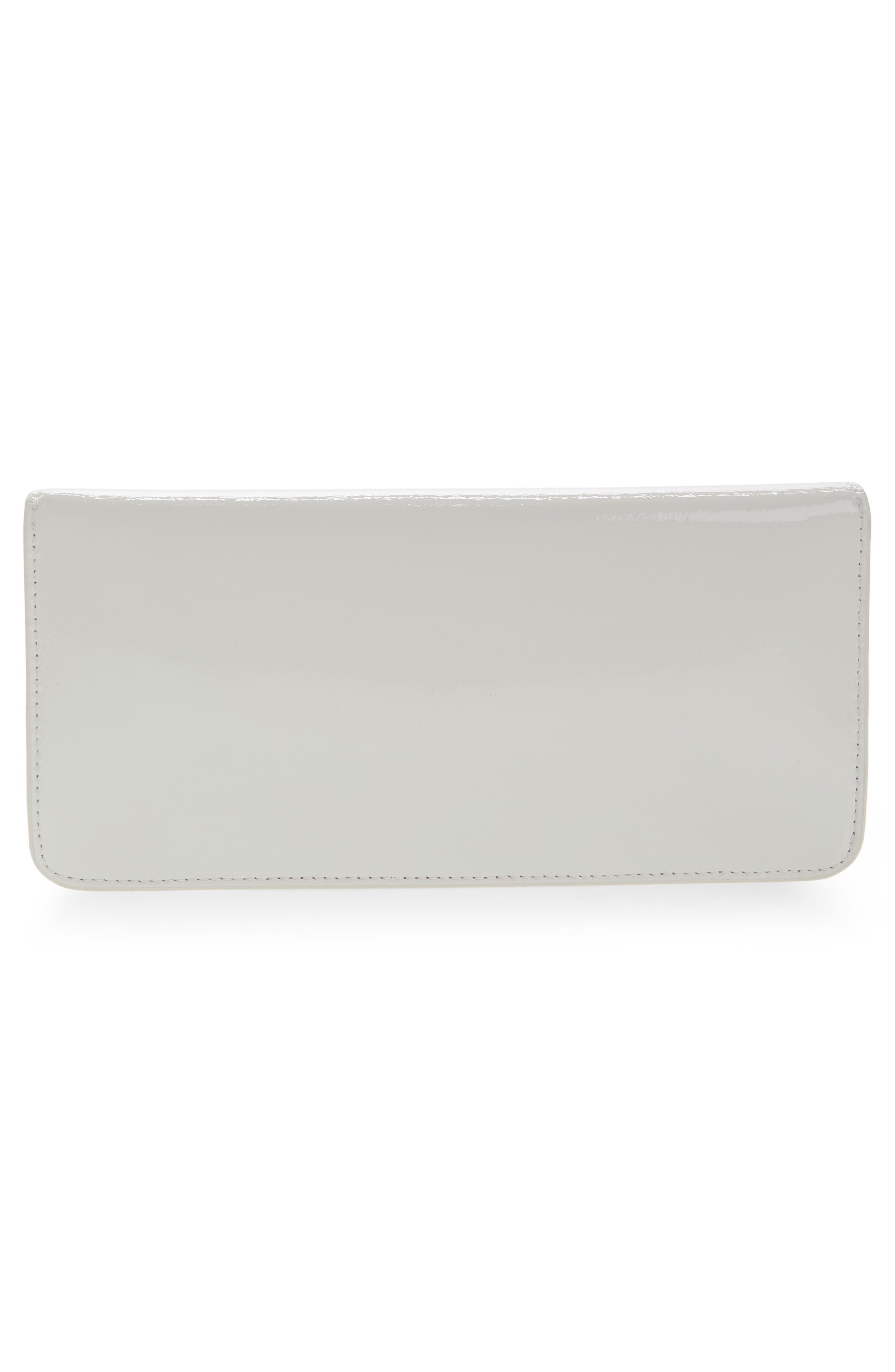Gigi Caviar Leather Clutch, Alternate, color, NEW IVORY