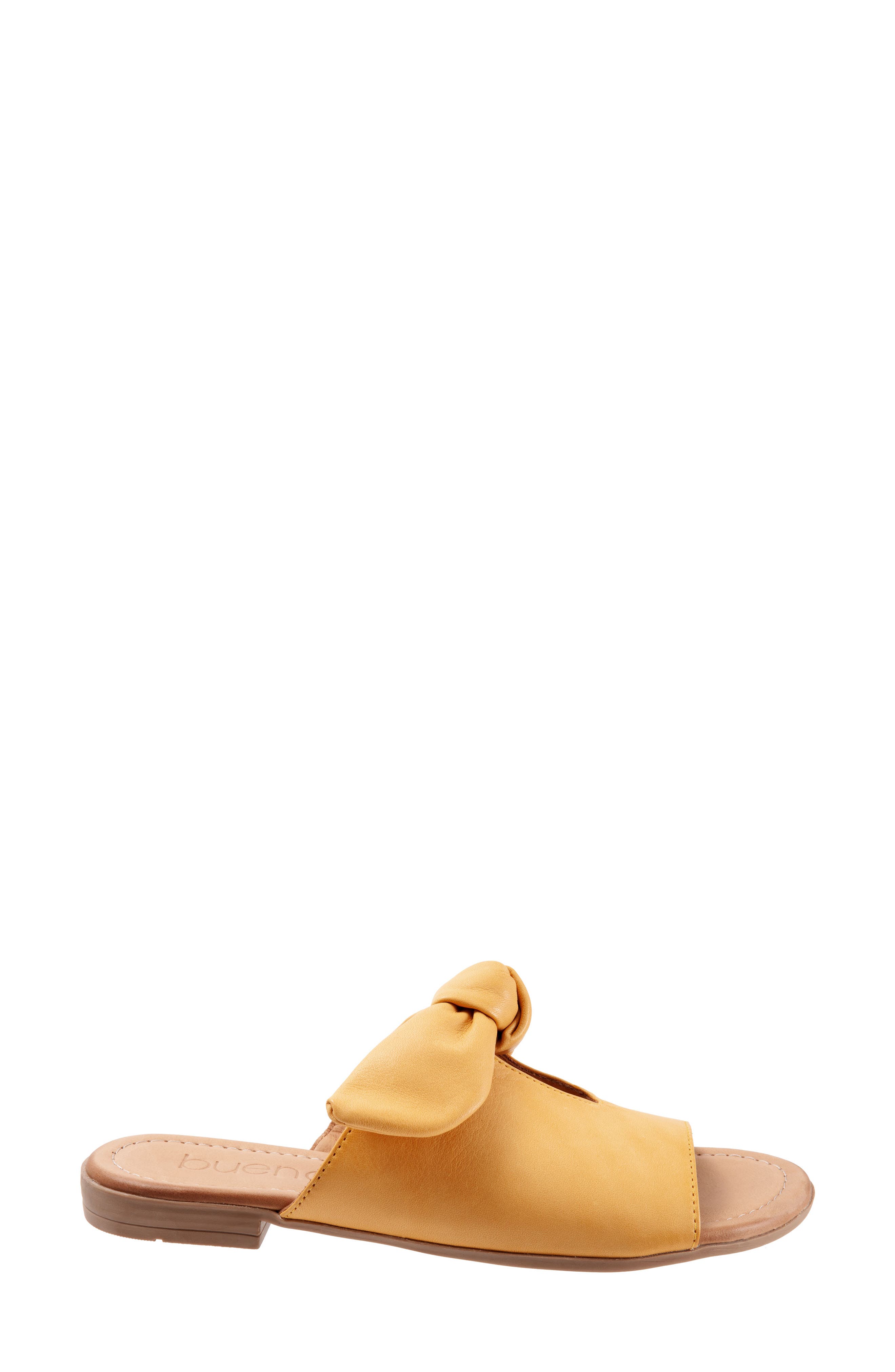 Joley Slide Sandal, Alternate, color, MUSTARD LEATHER