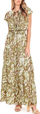 FLYING TOMATO Printed Wide Leg Jumpsuit