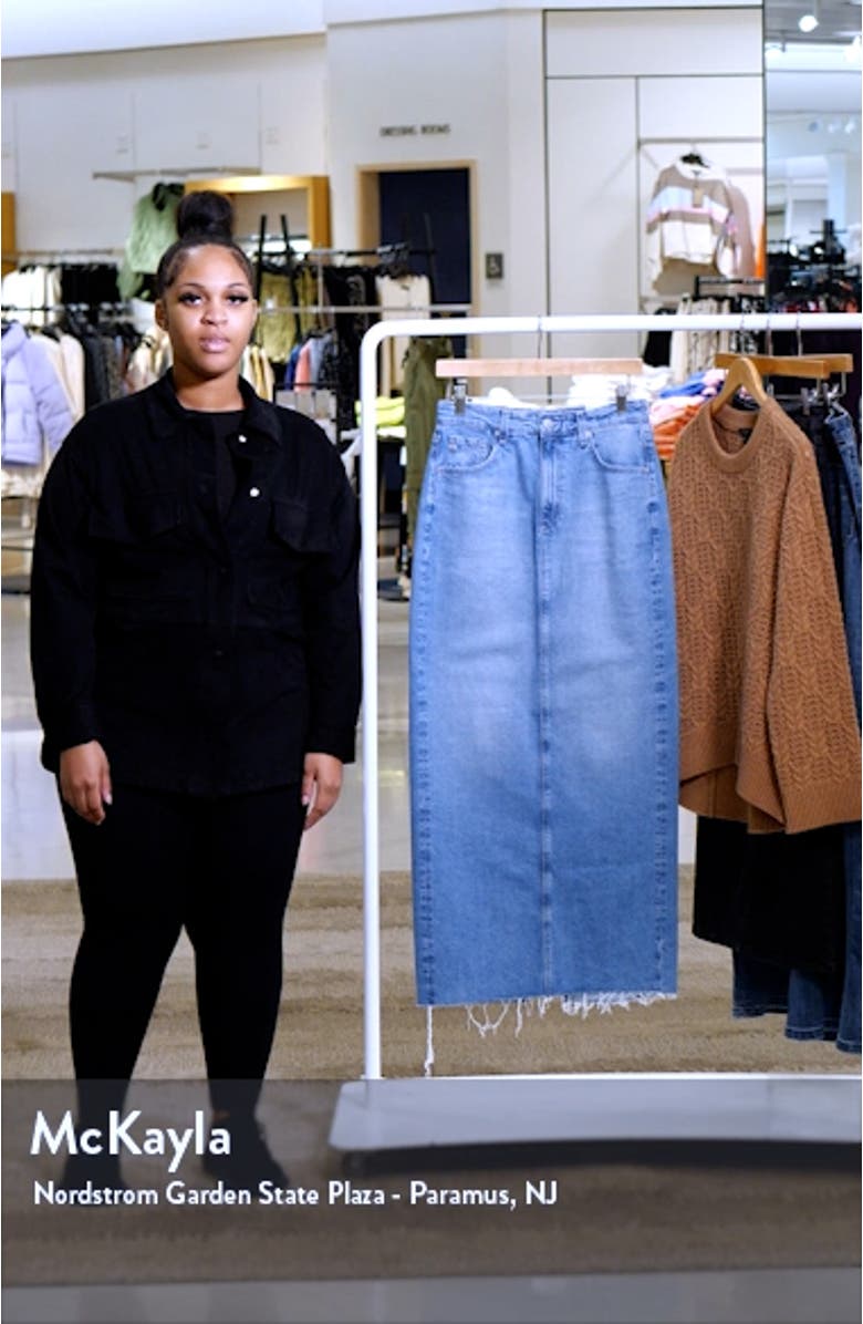 Rani Raw Hem Denim Skirt, sales video thumbnail