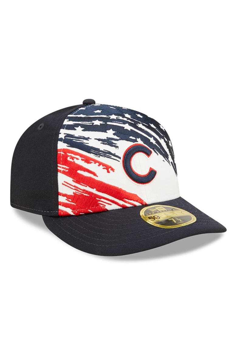Men's New Era Navy Chicago Cubs 2022 4th of July Low Profile 59FIFTY Fitted Hat, Alternate, color, Navy