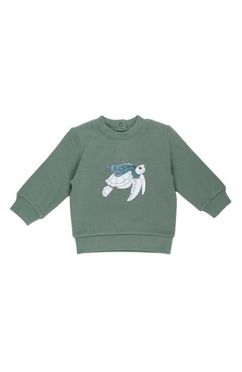 Graphic Organic Cotton Fleece Sweatshirt