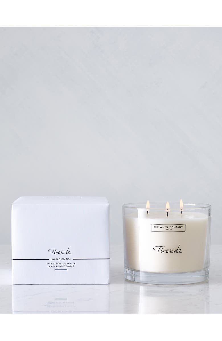 The White Company Large Fireside Candle, Main, color,