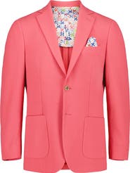 Robert Graham Harston Tailored Fit Coral Pink Seersucker Sport Coat
