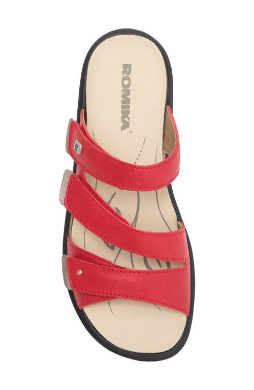 Romika ® Annecy Platform Slide Sandal In Red