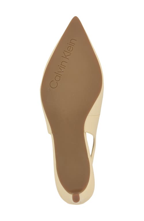 Calvin Klein Dainty Kitten Heel Pointed Toe Slingback Pump