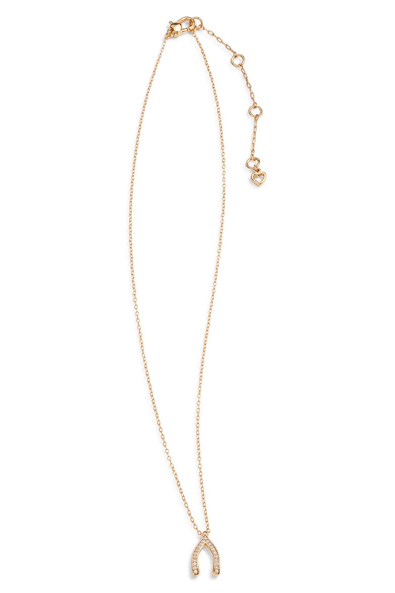 dream big pendant necklace, Alternate, color, CLEAR/ GOLD