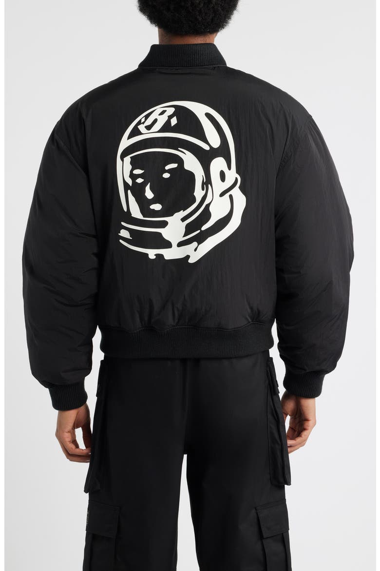 Puffer Baseball Jacket, Alternate, color, BLACK