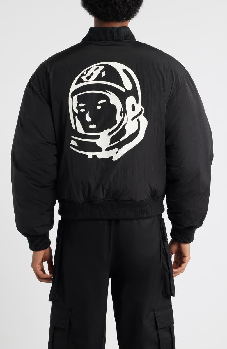 Billionaire Boys Club Puffer Baseball Jacket, Alternate, color, Black